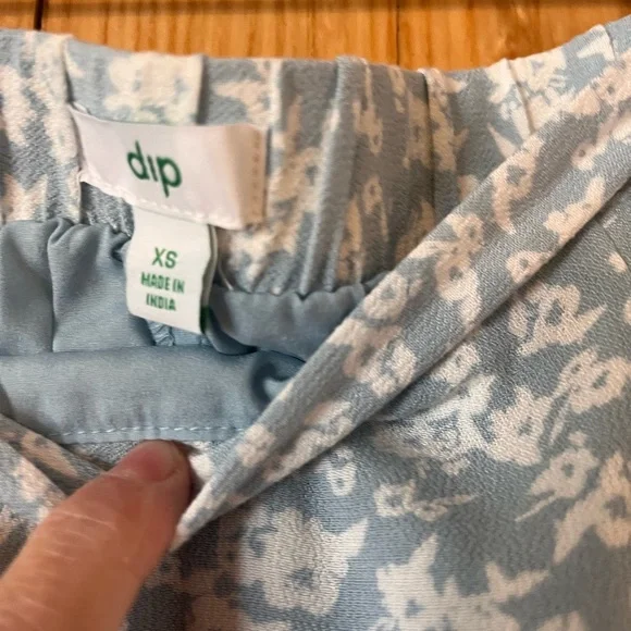 Dip Light Blue Floral A-Line Skirt - Picture 2 of 2